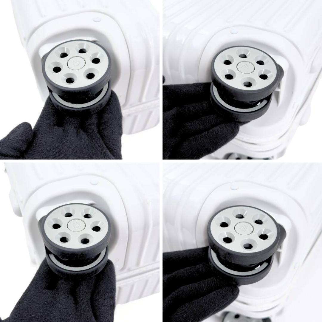 美品 リモワ エッセンシャル チェックインM 60L 4輪 TSAロック 白