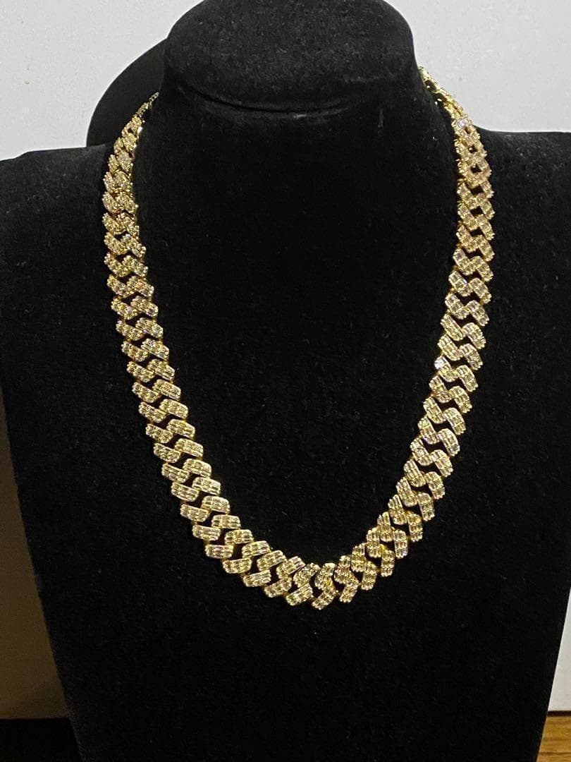 マイアミ キューバン　喜平 ネックレス 17ミリバケット　20\"ゴールド LEX