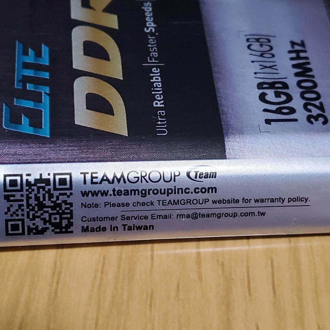 【新品】TEAMGROUP Elite 32GB 3200MHz【送料無料】