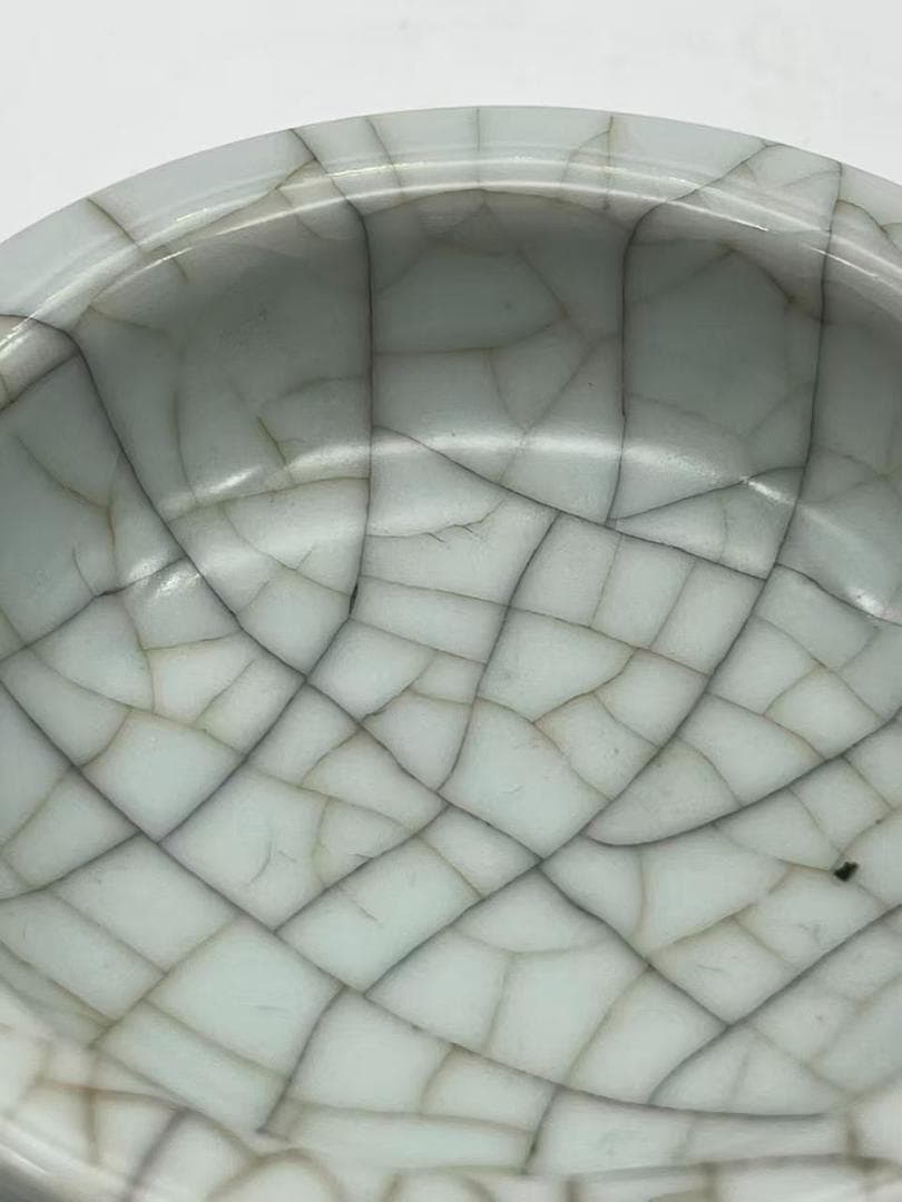 南宋時代　青磁　汝官窯水洗 郊壇官窯碗 水差し 唐物　希少貴重(A-99)