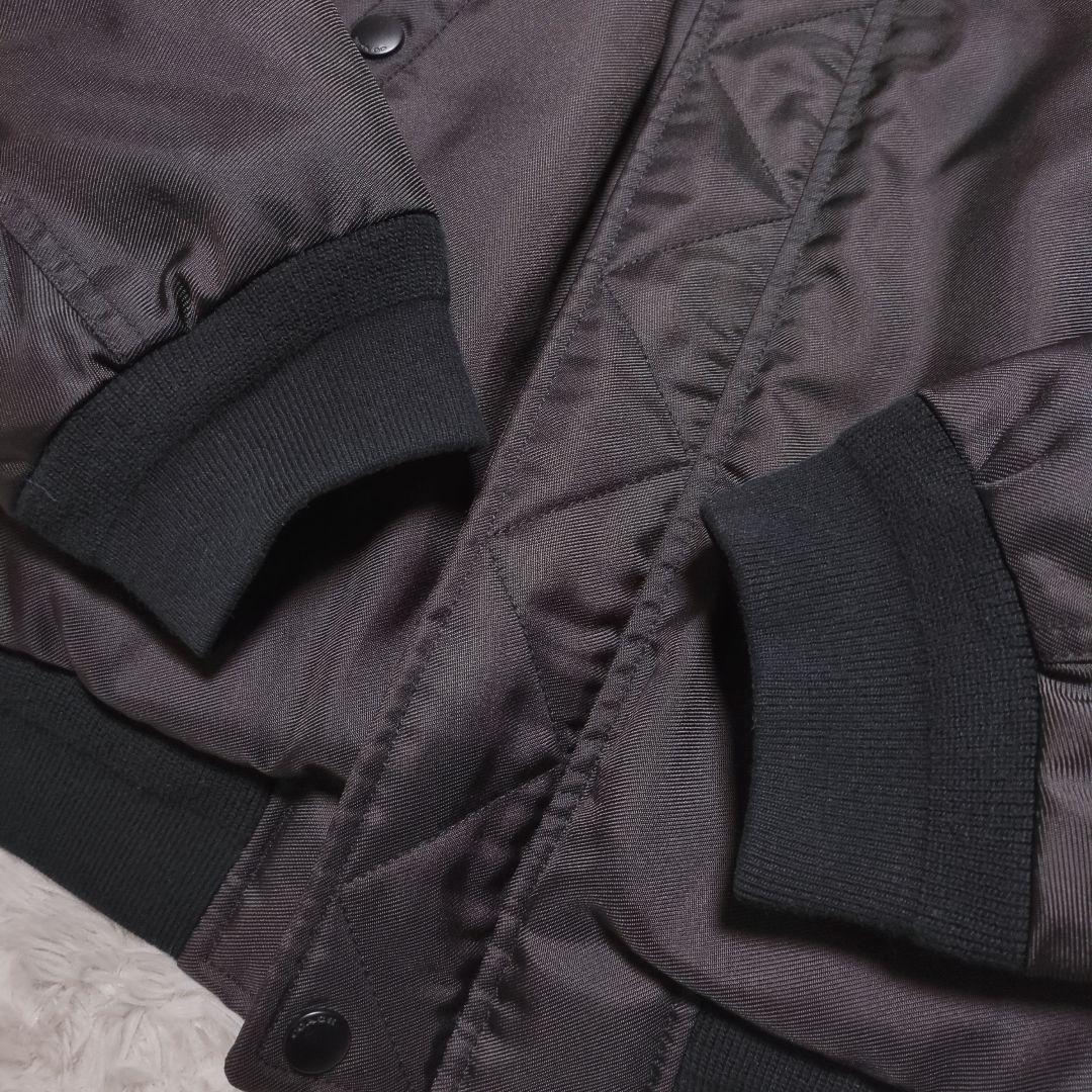 極美品！COACH　ダウンMA-1ジャケット　黒　オーバーサイズ　S