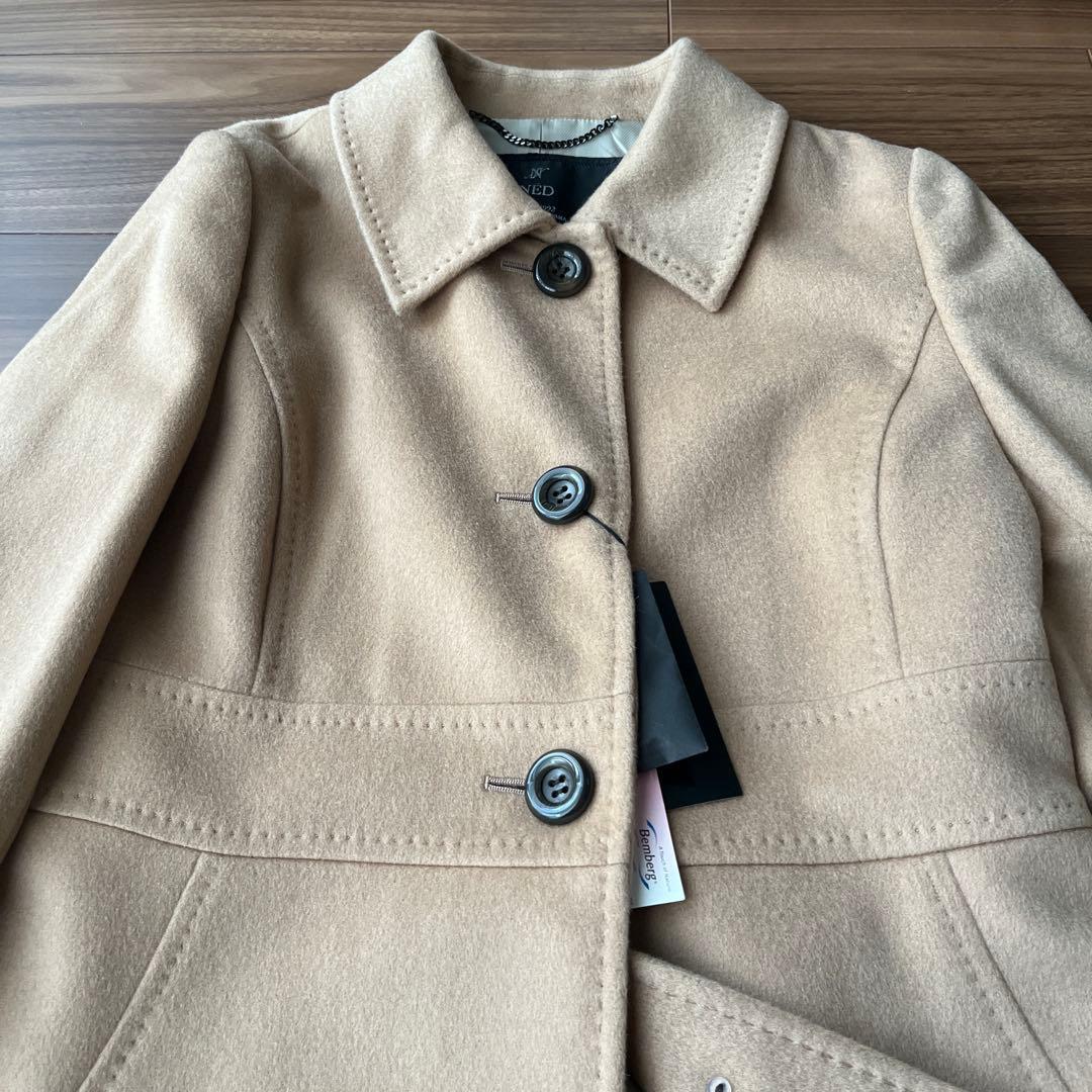 【新品タグ付き】INED イネド カシミヤ100%ロングコート キャメル 11