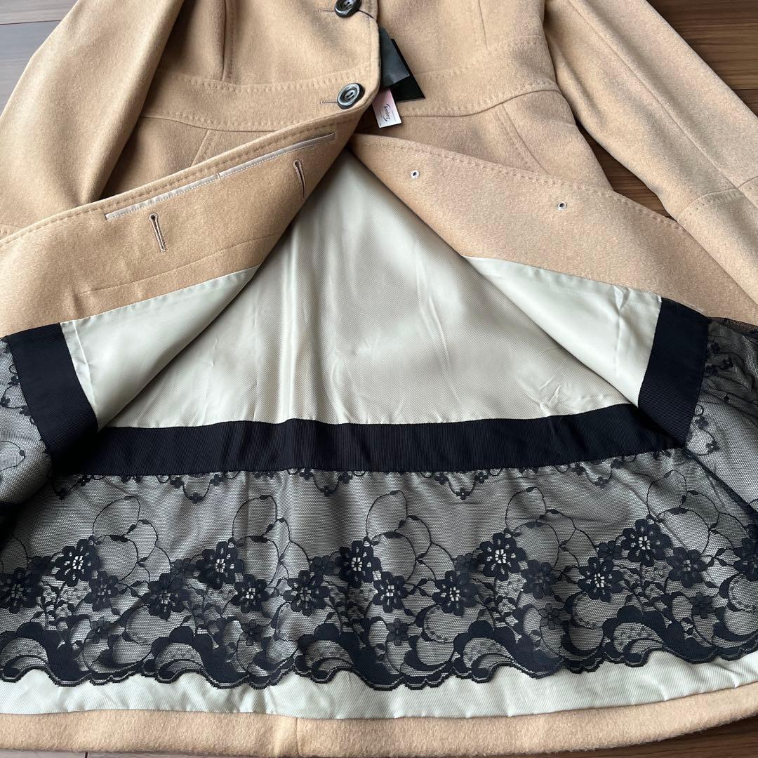 【新品タグ付き】INED イネド カシミヤ100%ロングコート キャメル 11