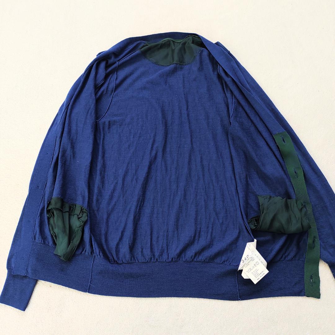 【美品】サカイ　sacai　カーディガン　カシミヤ混　シルク混　Sサイズ