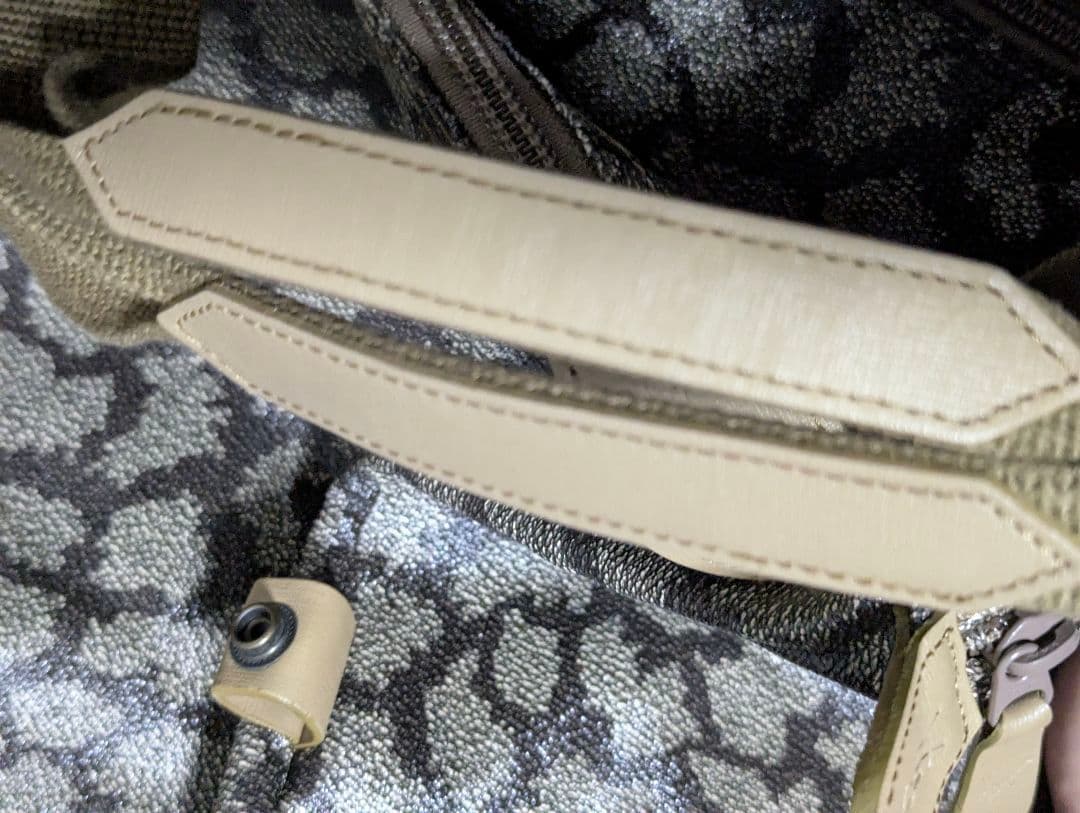 美品 イヴサンローラン ボストンバッグ ポーチ セット ジラフ柄 ヴィンテージ