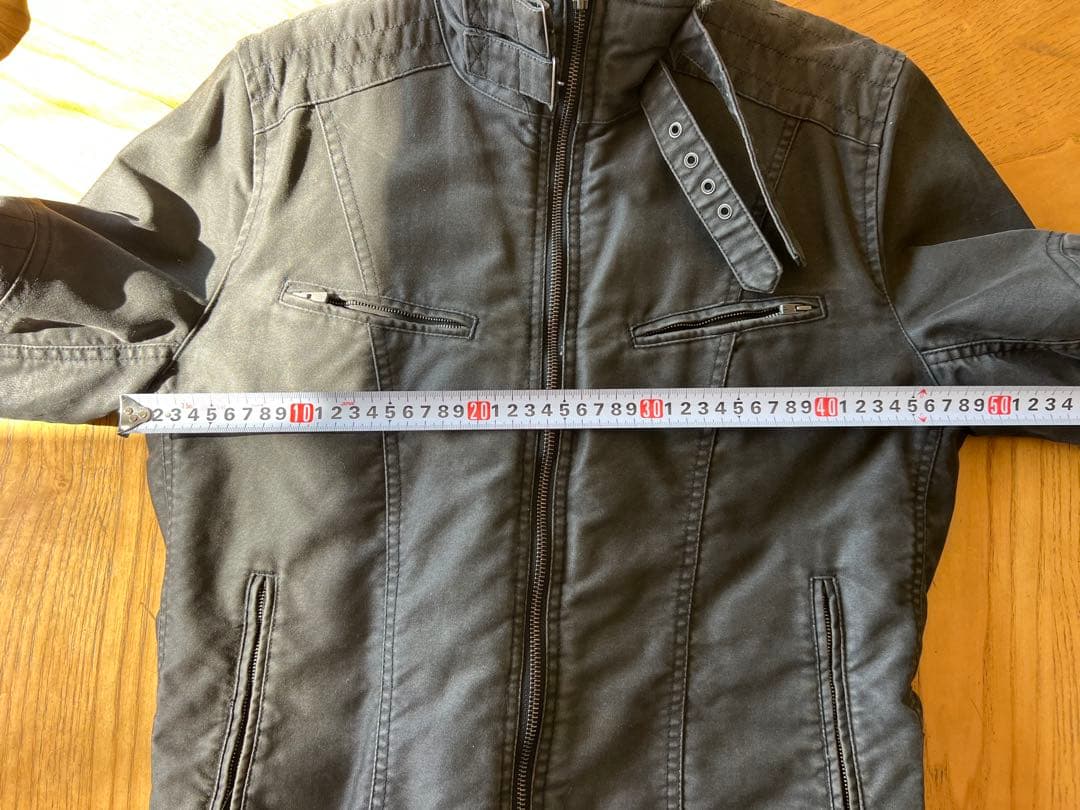 schluss ファー付きダークグレージャケット サイズ3