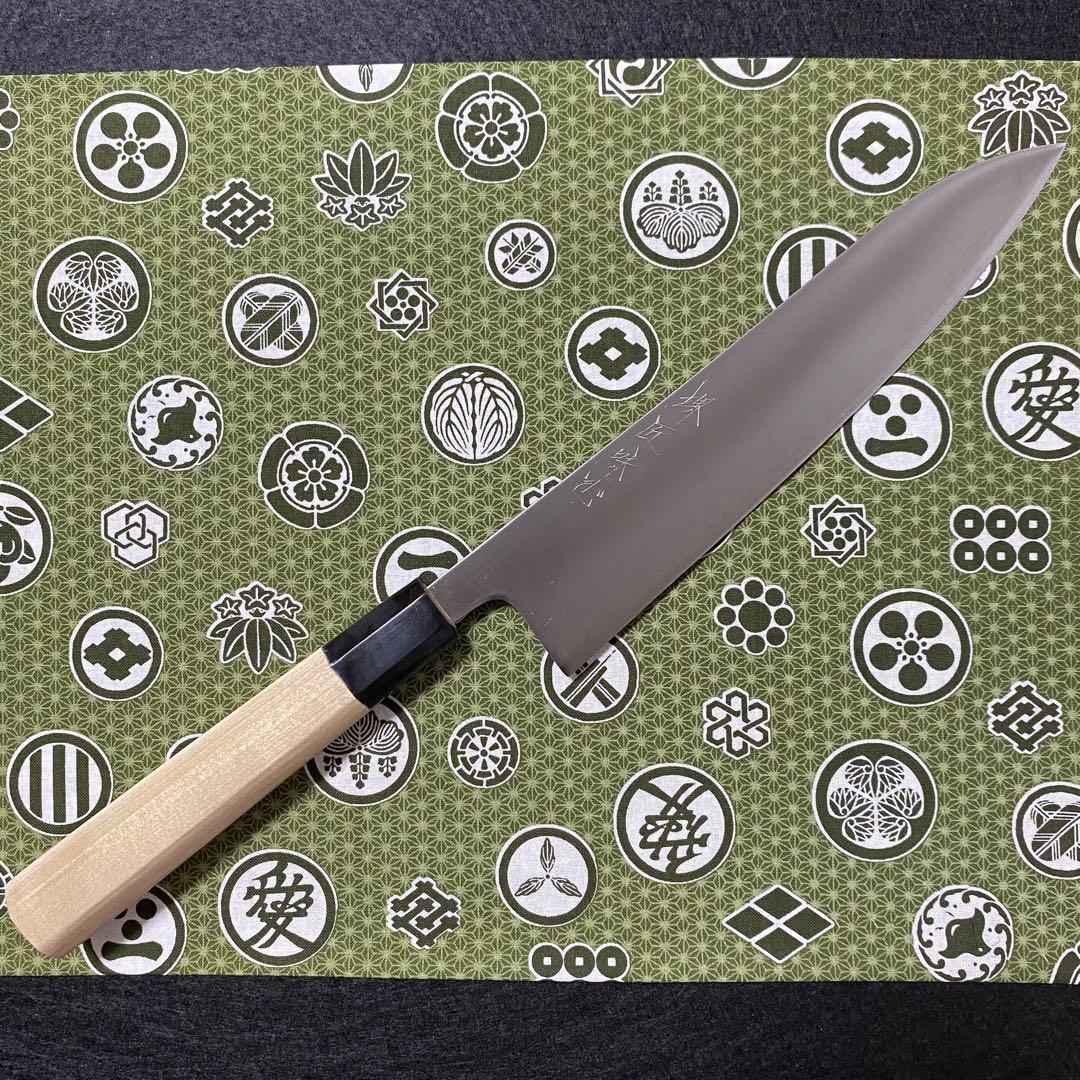 堺匠 味正 プロ仕様 青スーパー 牛刀 210mm 水牛八角柄