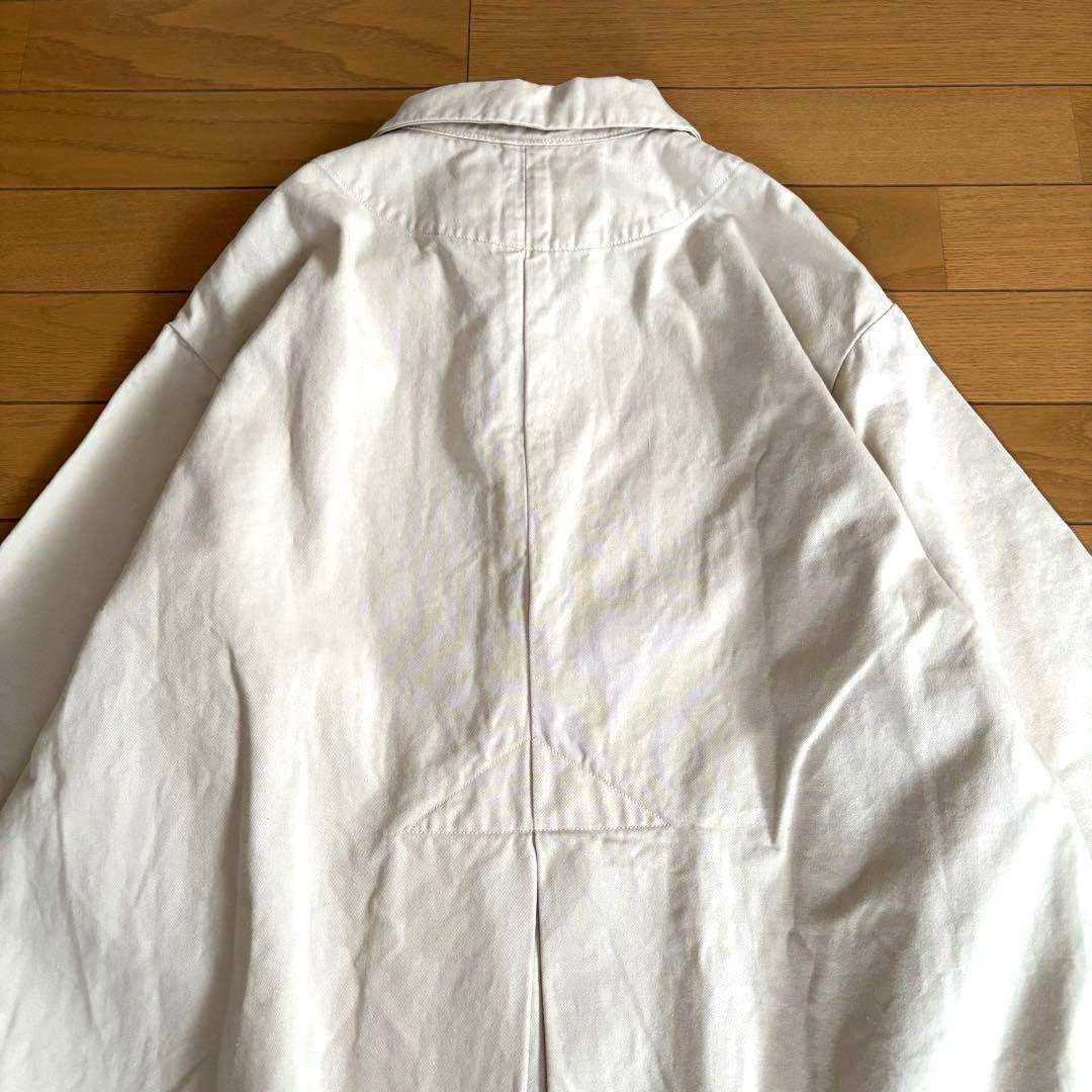 HARVESTY ハーベスティ オーバーハーフコート アイボリー サイズ1