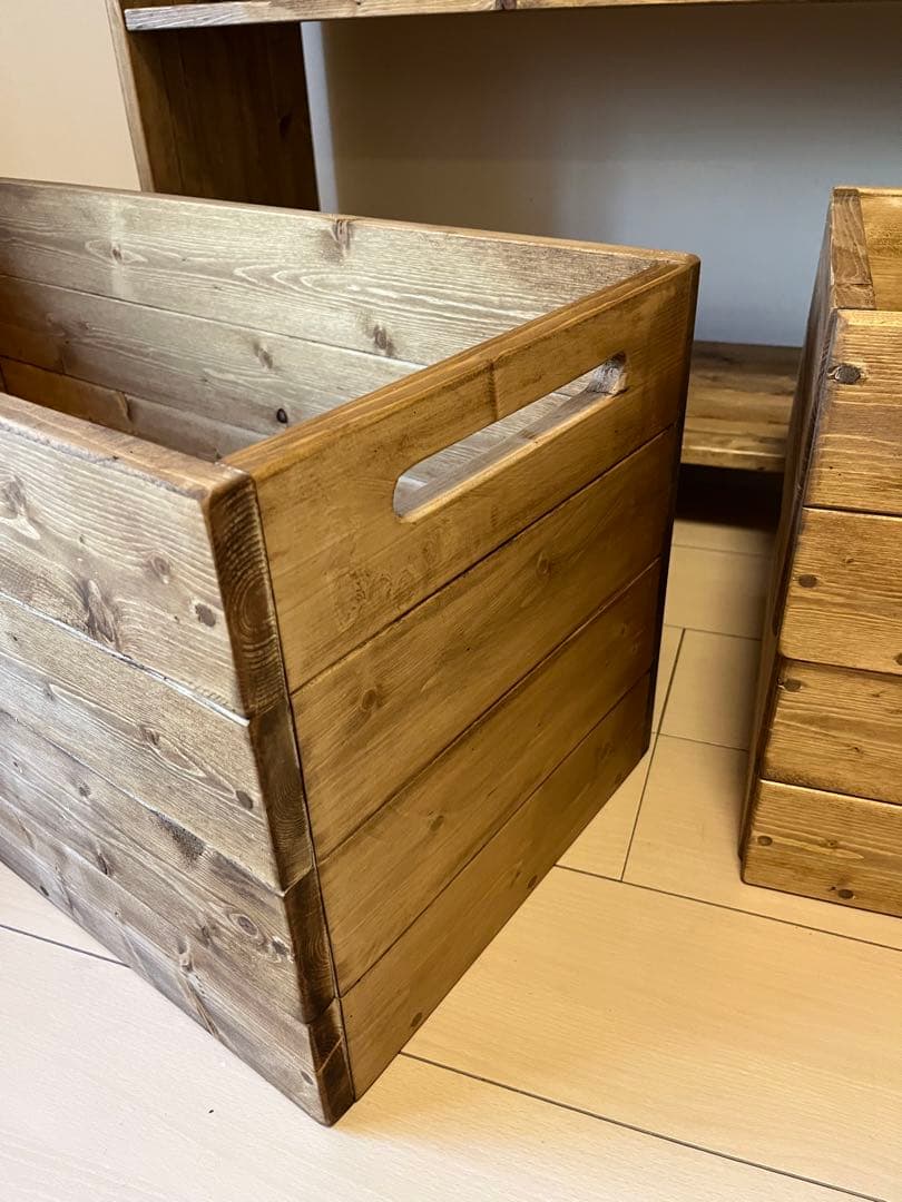 ウッドチェスト　収納棚　キャビネット　キッチンラック　食器棚　本棚