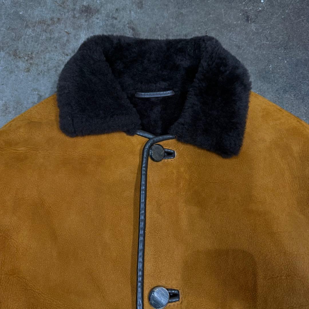 80's nescio シープスキン　ムートン　ボア　ジャケット　英国製　y2k