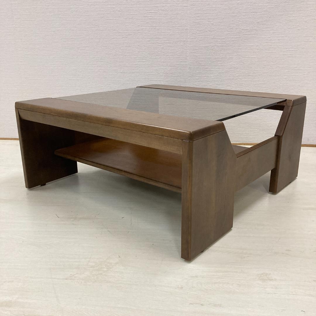 【カリモク】ガラステーブル　センターテーブル　ローテーブル　リビングテーブル