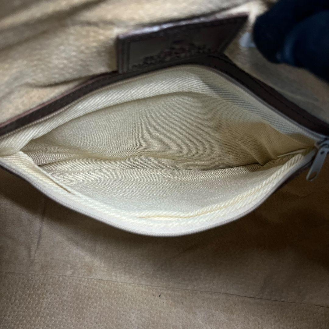 HIROFU　ヒロフ　ボストンバッグ　Hロゴ型押し　レザー　ブラウン