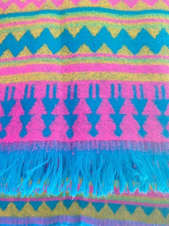 古着 ビンテージ ケミカル サイケデリック ブランケット デッドストック