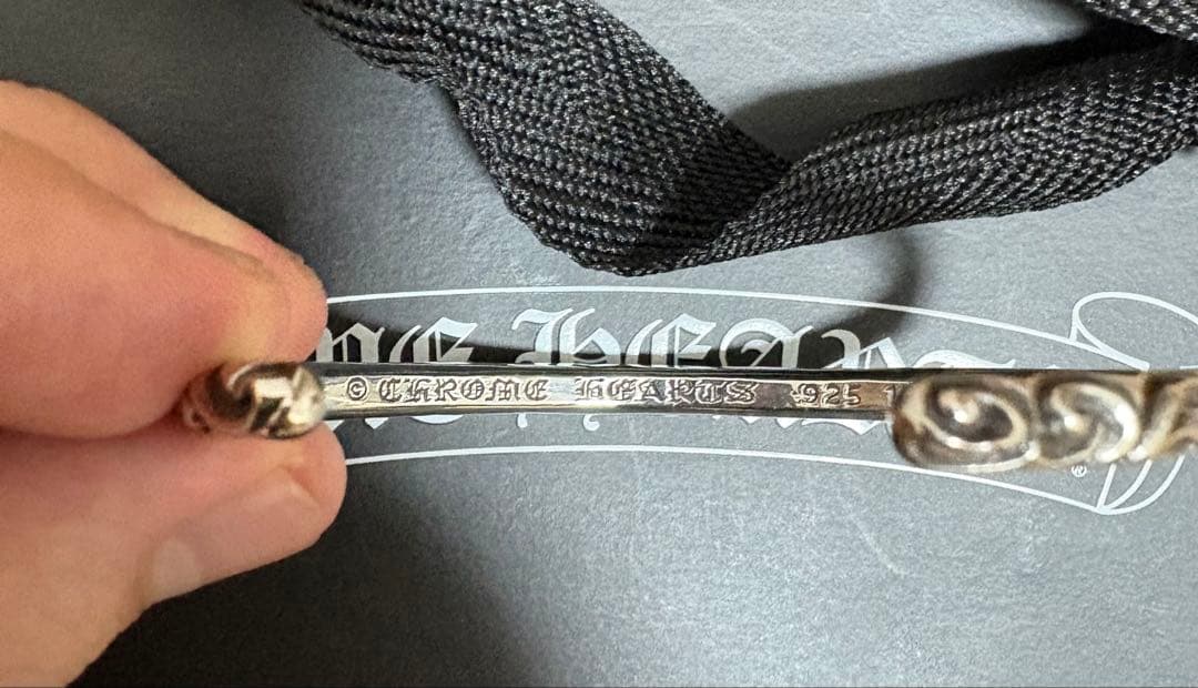 新品同様Chrome Hearts スクロールバンド バングル ブレスレット
