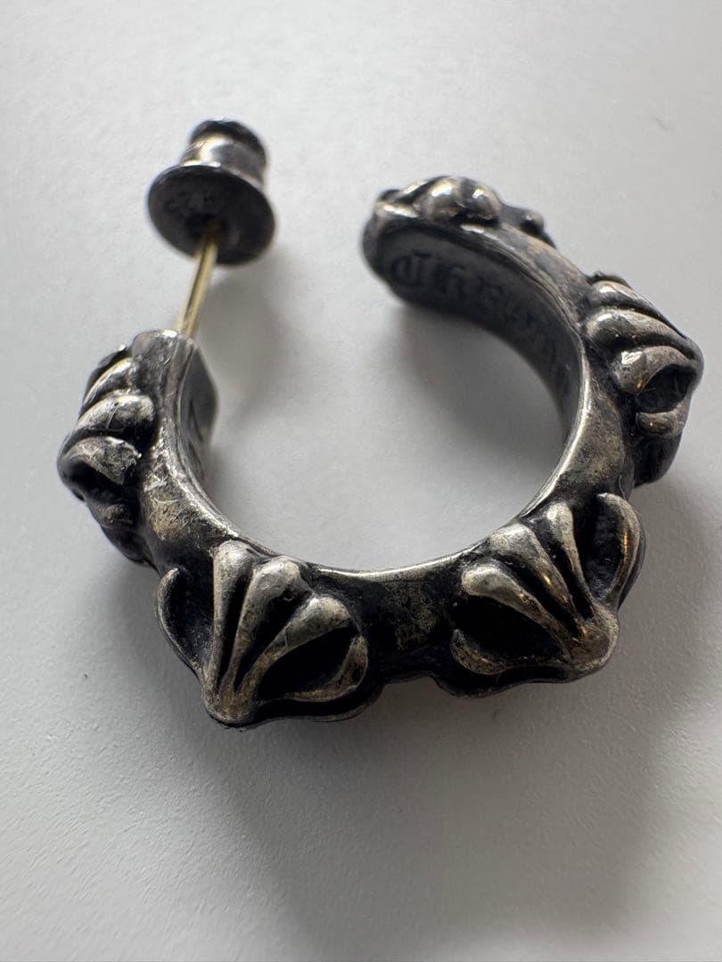 CHROME HEARTS HOOP CROSS SML クロムハーツ　ピアス