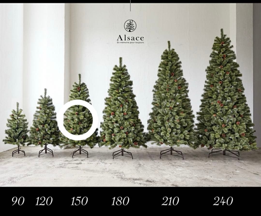 2024 アルザスツリー150cm