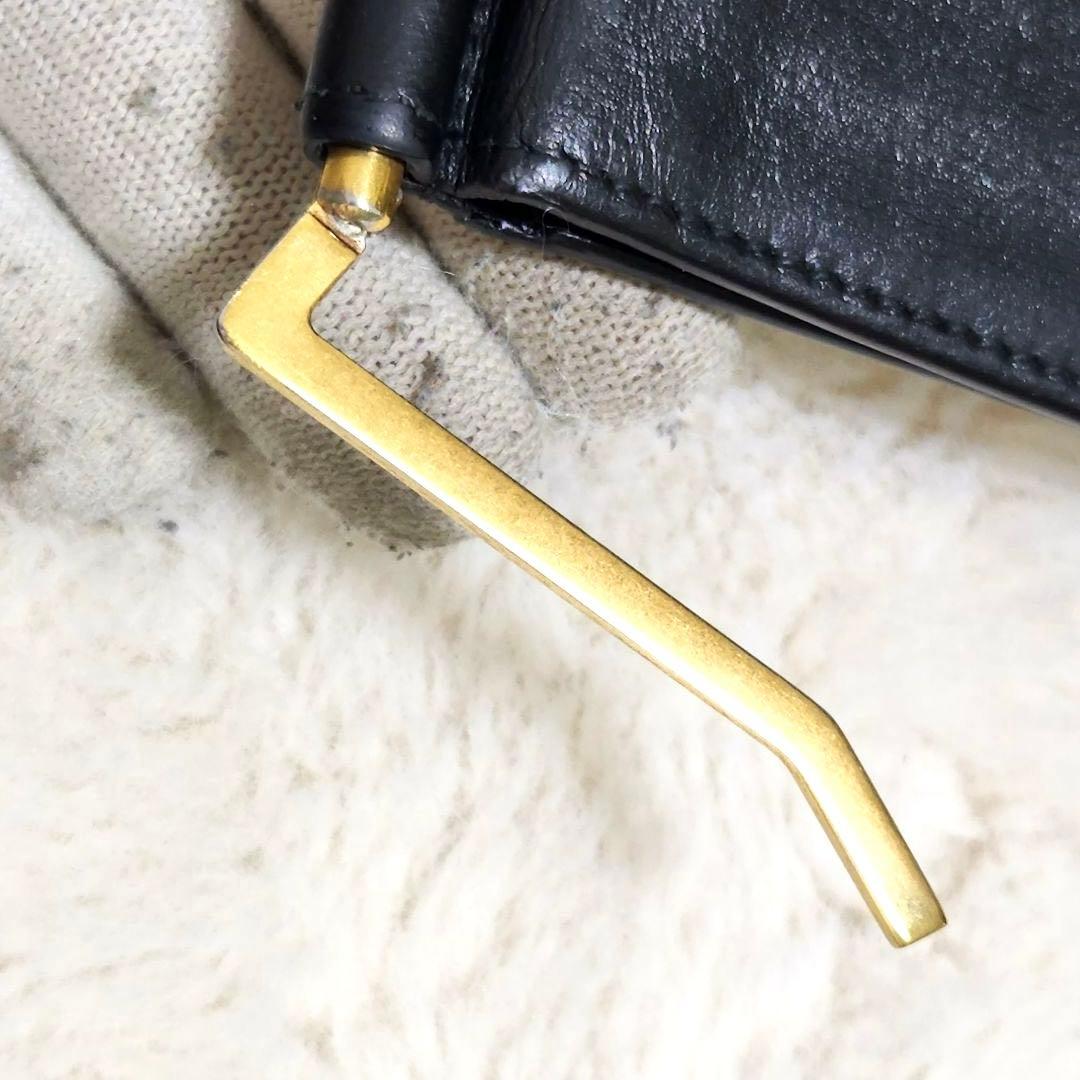 ✨極美品　付属品完備✨サンローラン　マネークリップ　カサンドラ　ブラック　レザー