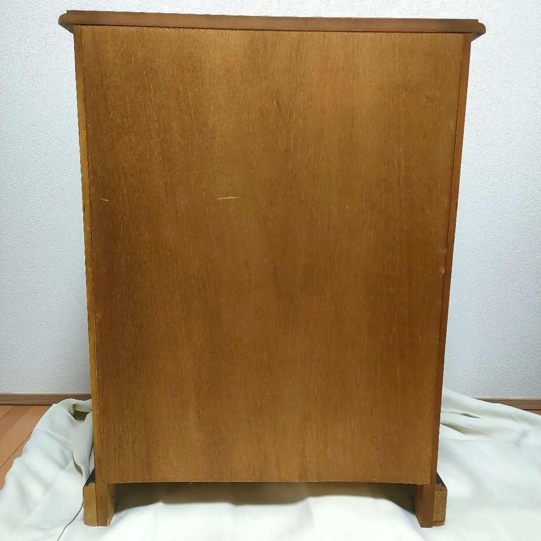 【レトロヴィンテージ】木製チェスト キャビネット 電話台 収納棚 シャドー塗装