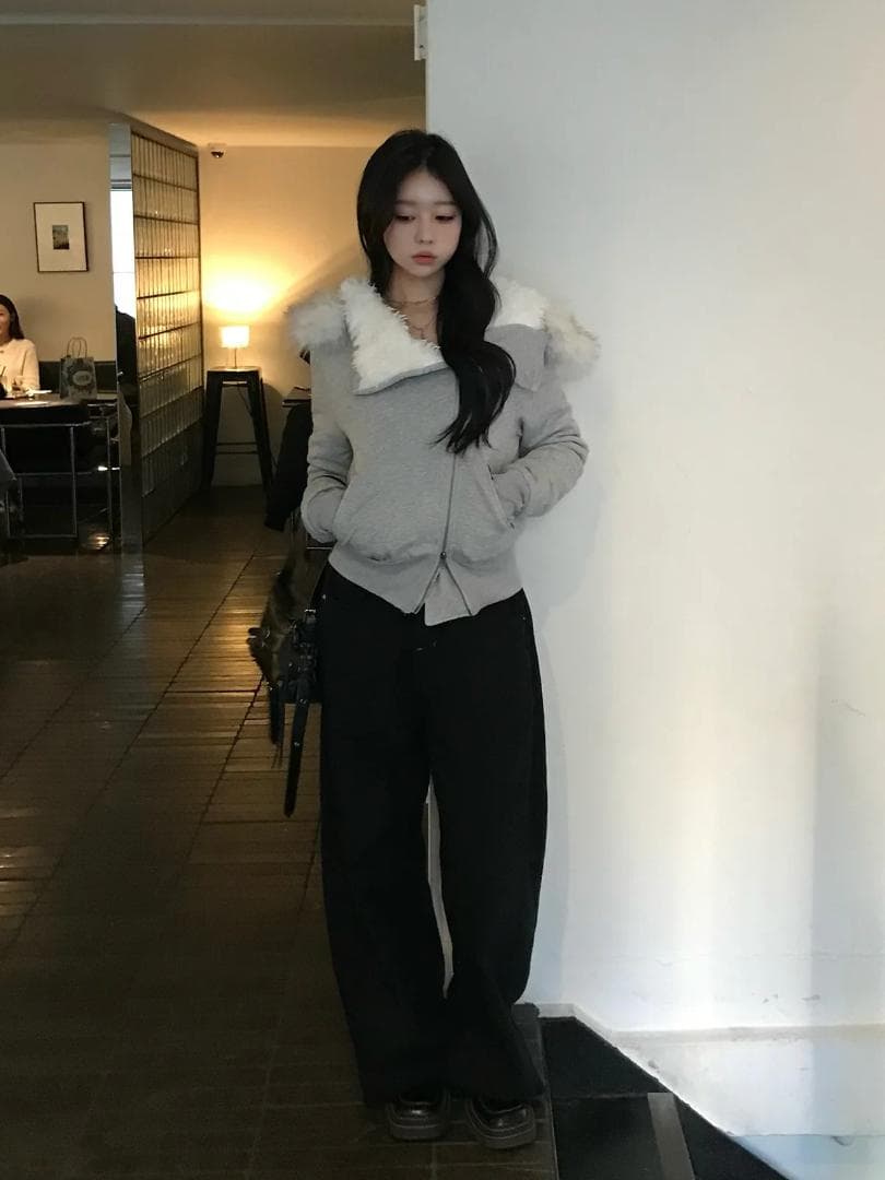 emmy ファータッチフーディーライダースジャケット