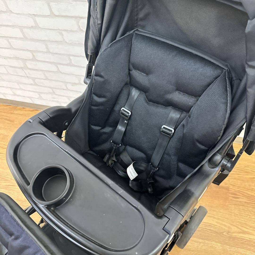 Serio★KATOJI 二人でゴーDX ブラック 2人乗りベビーカー