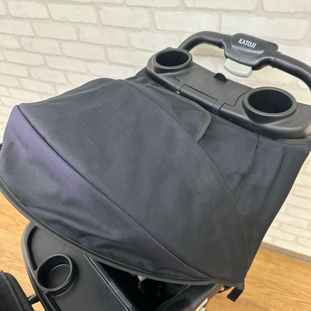 Serio★KATOJI 二人でゴーDX ブラック 2人乗りベビーカー