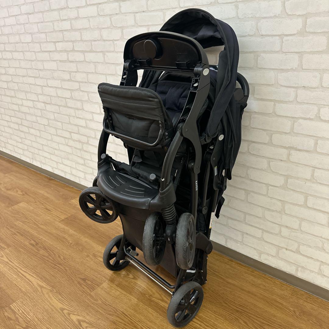 Serio★KATOJI 二人でゴーDX ブラック 2人乗りベビーカー
