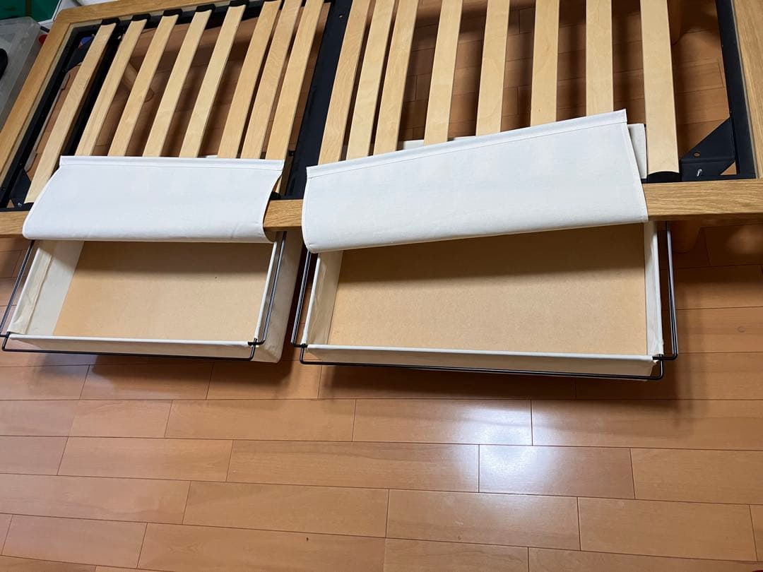 無印良品　オーク材ベッドフレーム　スモール