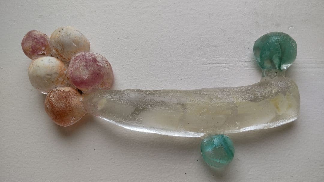 今井美智　ガラス作家　オブジェ　ペーパーウェイト　置物