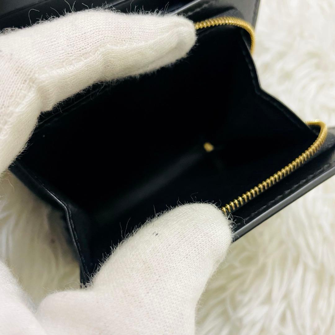 未使用級✨付属完備✨GUCCI 二つ折り財布 GG マーモント マトラッセ 黒