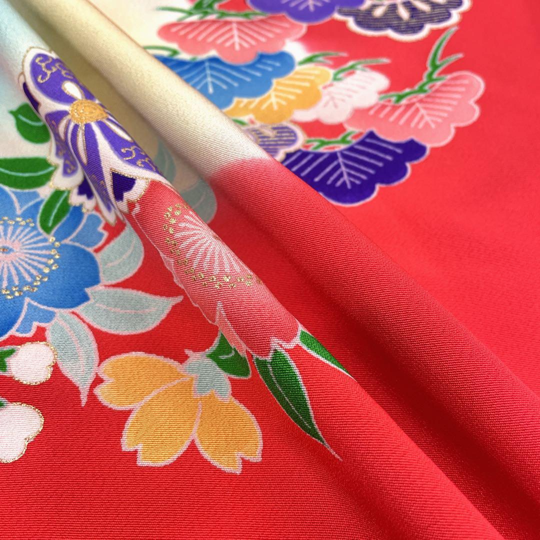 ◎mk-2685　七五三　女の子　着物　7歳　　12-4