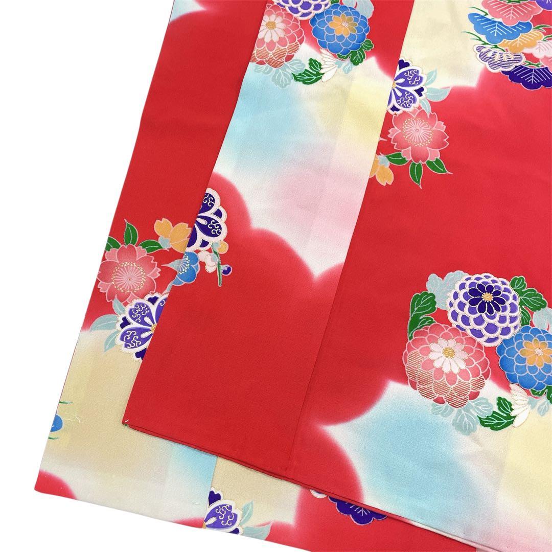 ◎mk-2685　七五三　女の子　着物　7歳　　12-4