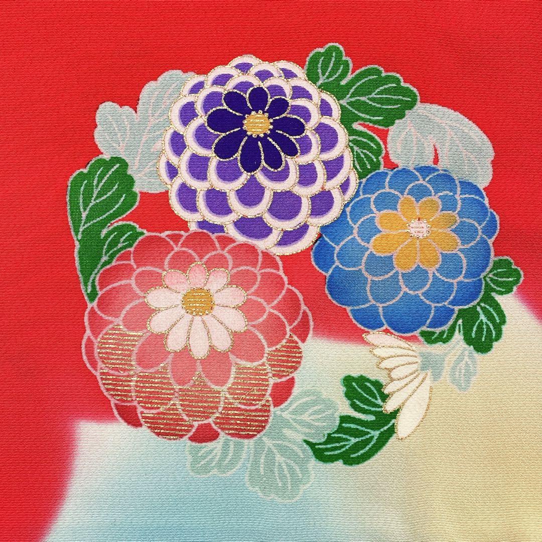 ◎mk-2685　七五三　女の子　着物　7歳　　12-4