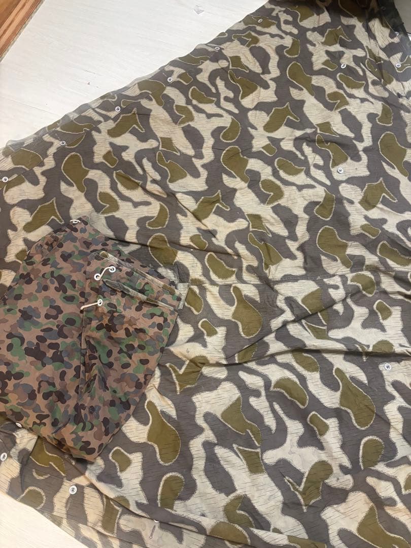 オーストリア　軍幕　テント　ツェルト　ポンチョ　4枚フルセット