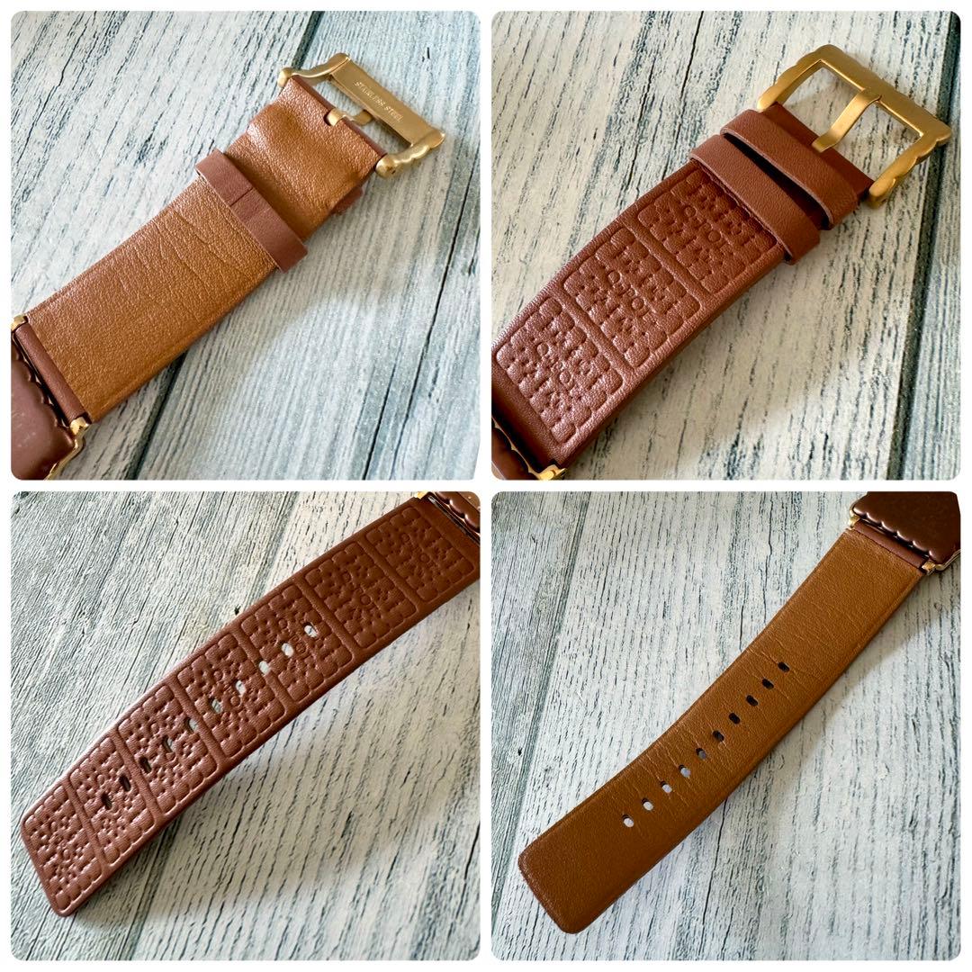 【美品】Q-pot. キューポット 腕時計 メルティー ビスケット ブラウン