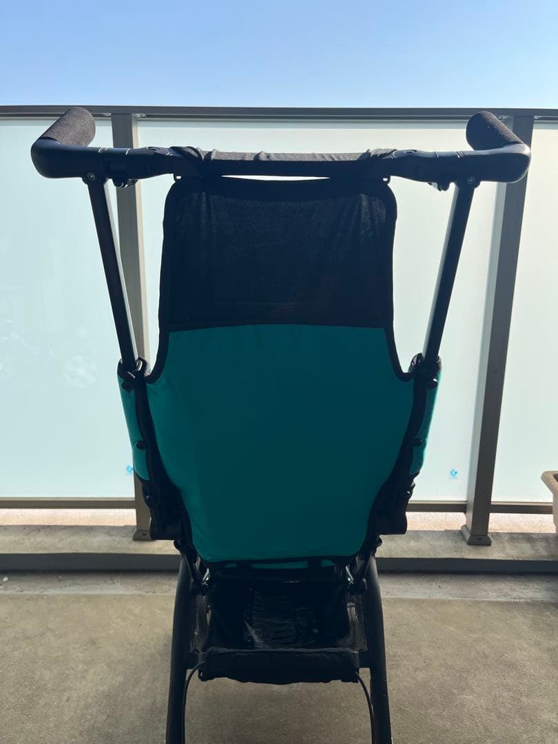 ポキット　gb 折り畳み　ベビーカー ターコイズ