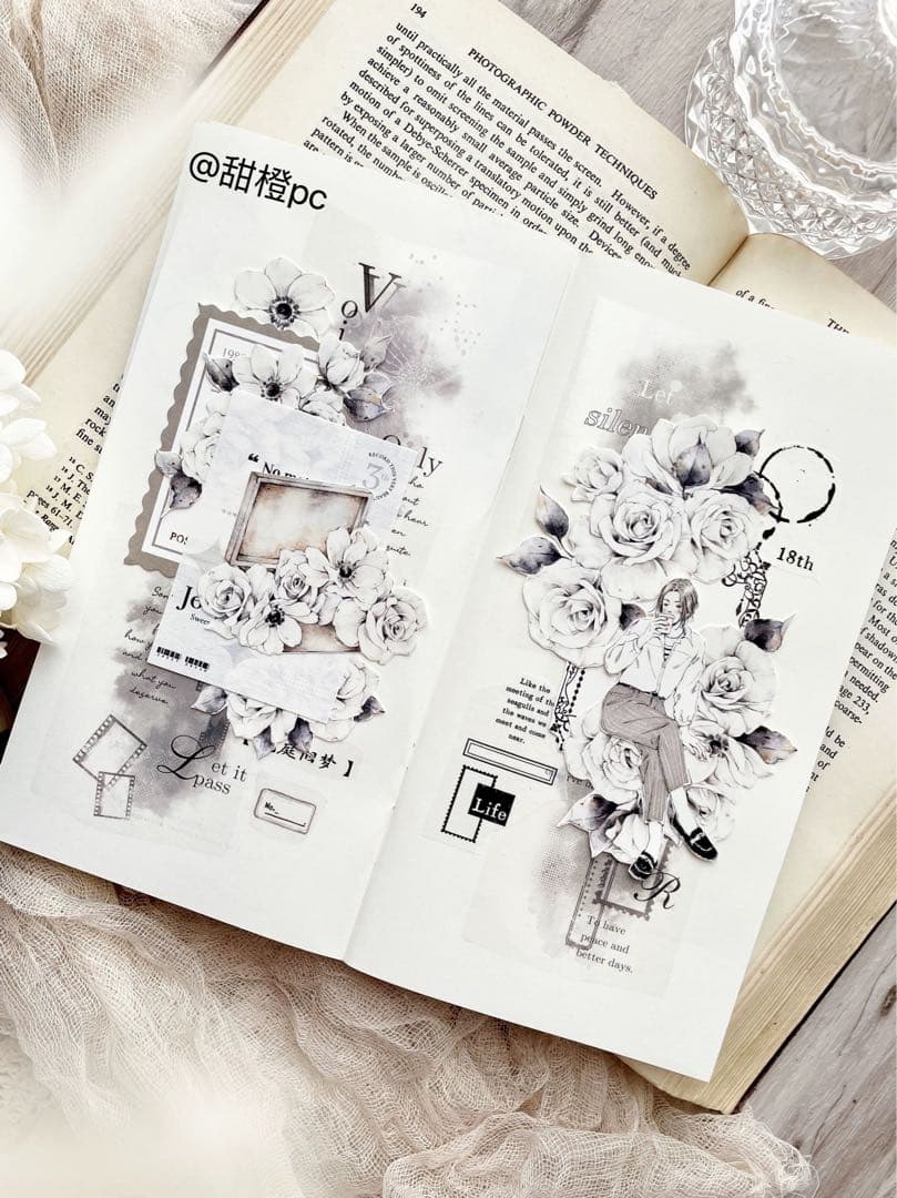 壹洱原创《花庭旧梦》海外マスキングテープ　マステ 【1776】