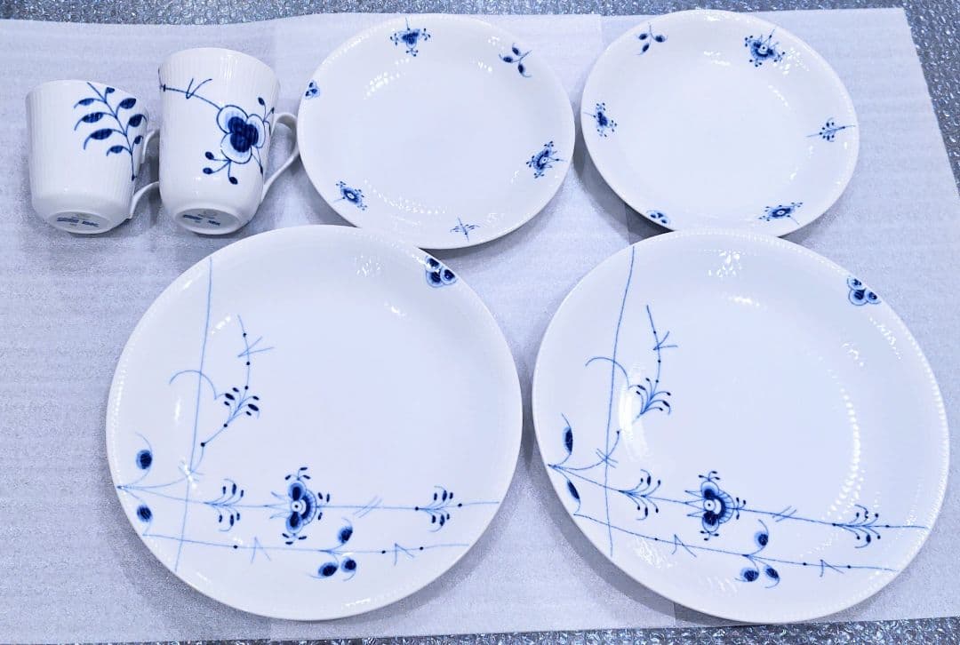 ロイヤルコペンハーゲン ブルーパルメッテ ブルーフルーテッド メガ マグカップ