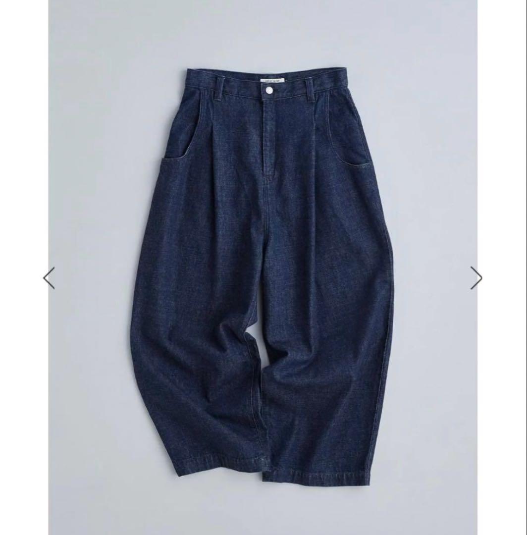 アトリエナルセ コットンデニム タックパンツ size0 完売品