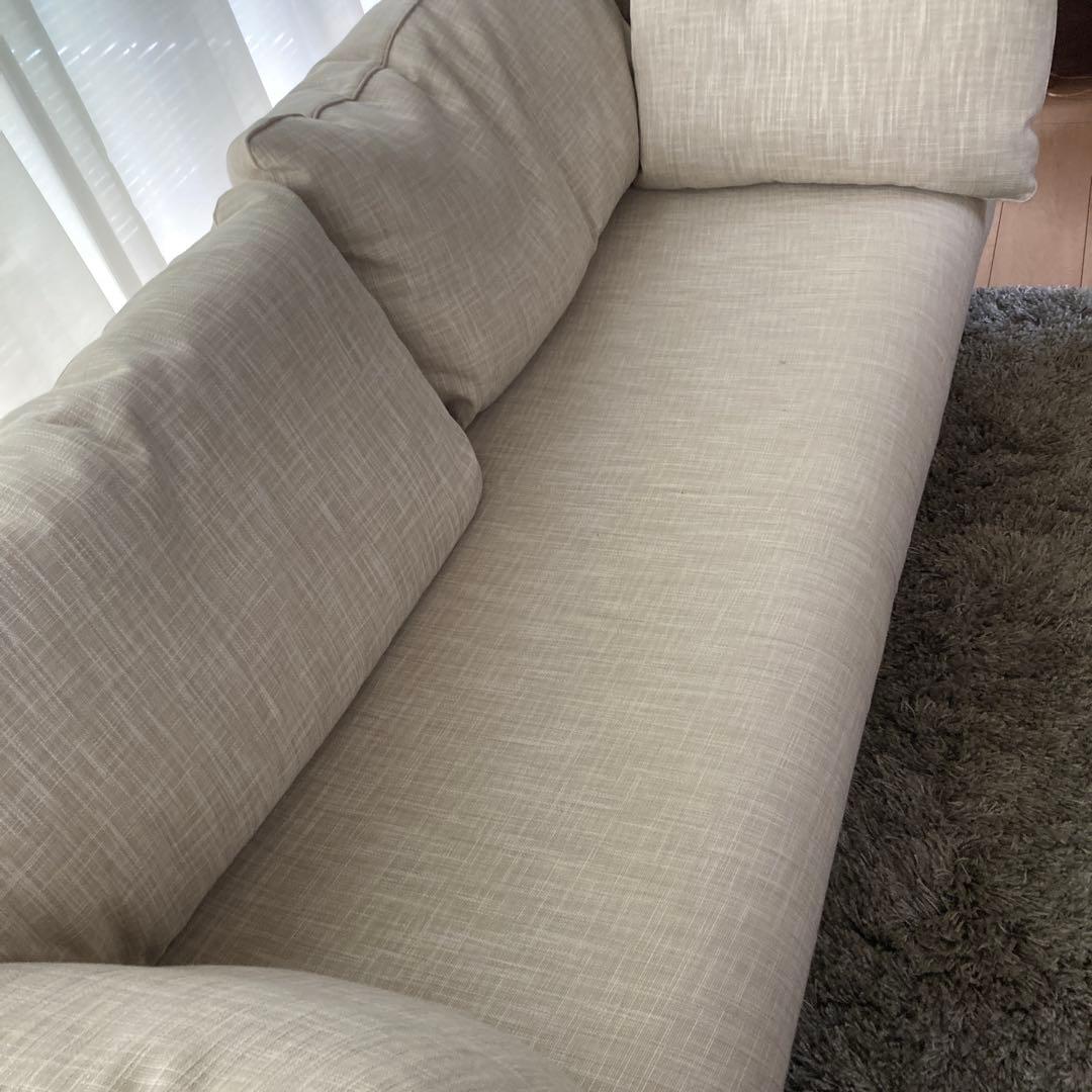 Tai artflex ベージュファブリックソファ　 Aソファ10