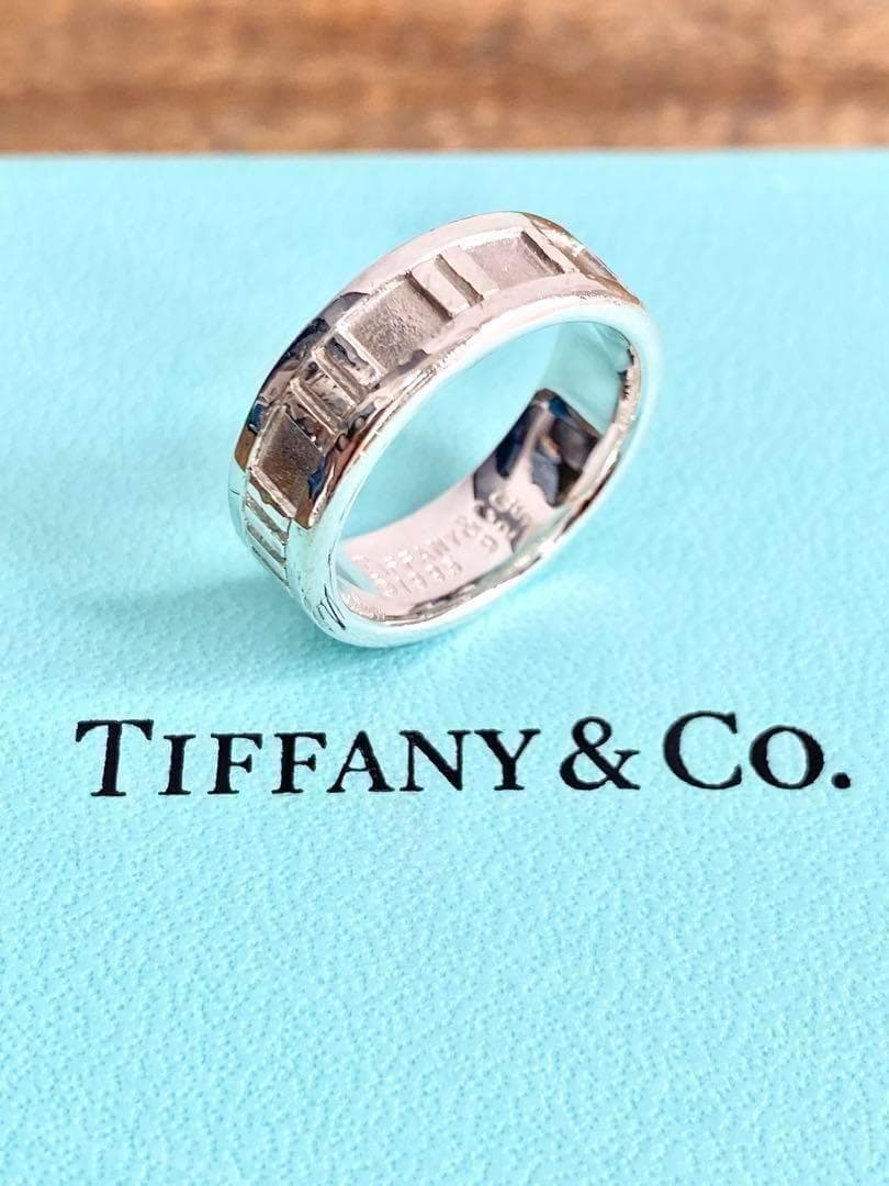 9号 TIFFANY ティファニー アトラス ナロー リング 指輪 925 A2