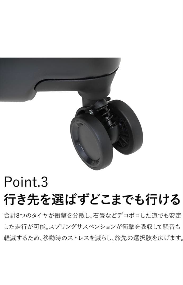 TRAVEL EARTH スーツケース　Sサイズ　37L ネイビー　紺色