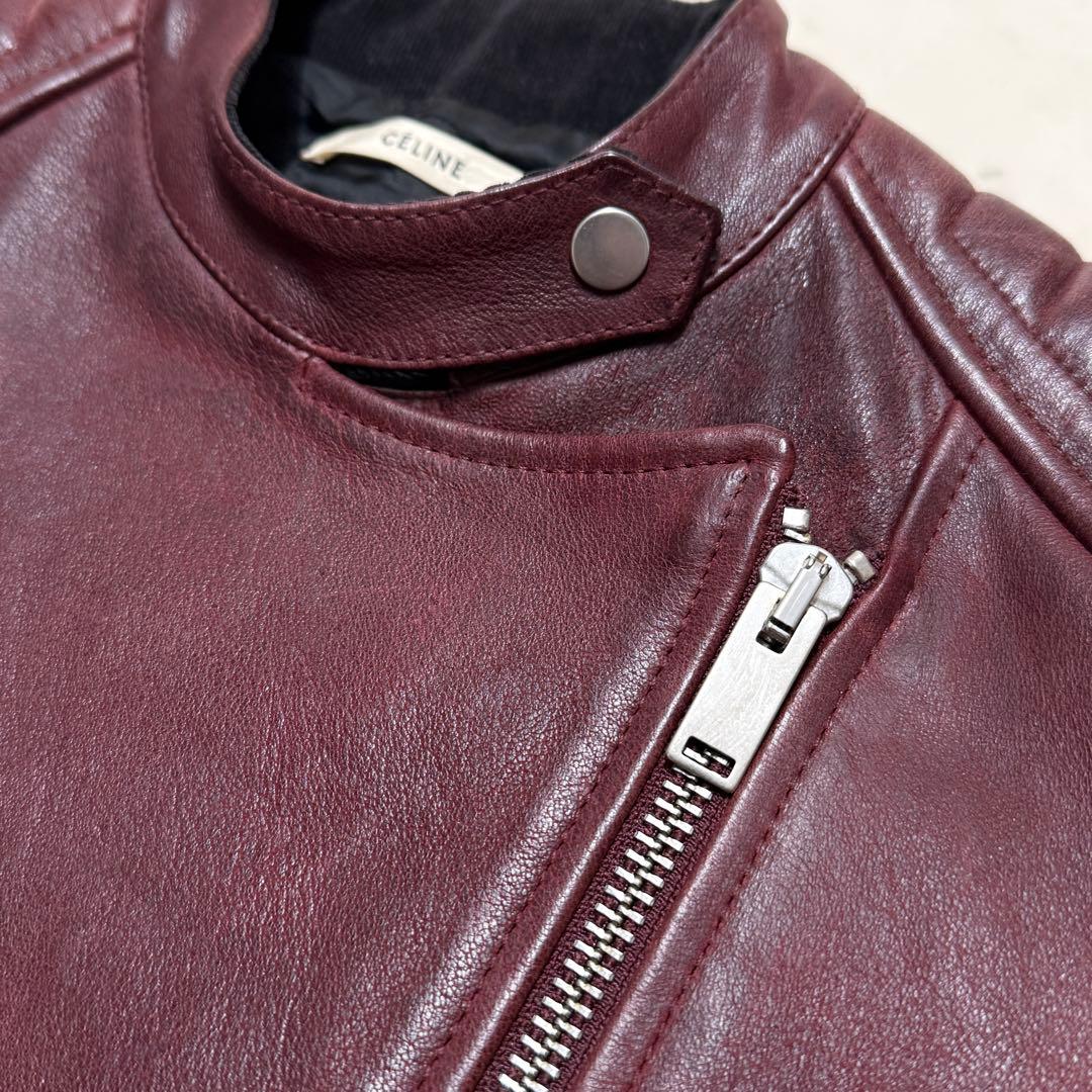【希少】 CELINE フィービー期 名作 バイカー ライダース ジャケット