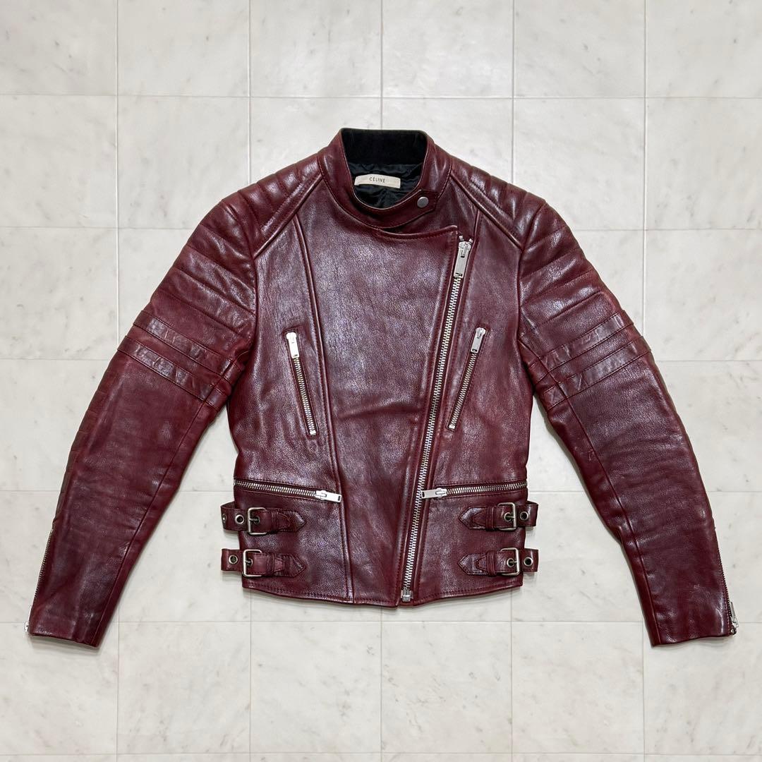 【希少】 CELINE フィービー期 名作 バイカー ライダース ジャケット