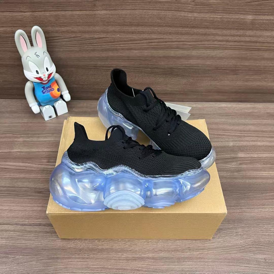 grounds グラウンズ スニーカー 女性用 BLACK/ BLUE 24cm