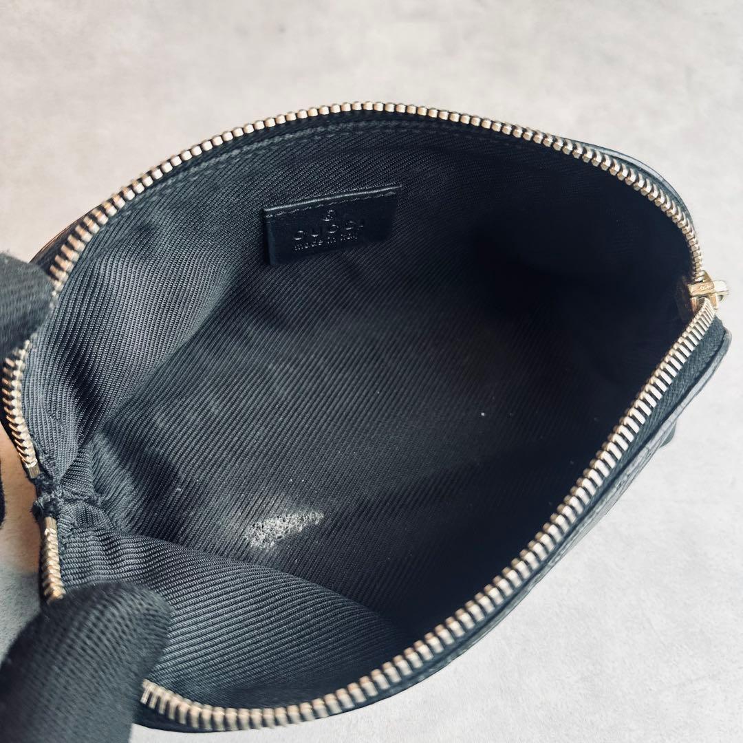 バッグ GUCCI GG Shima Leather Pouch