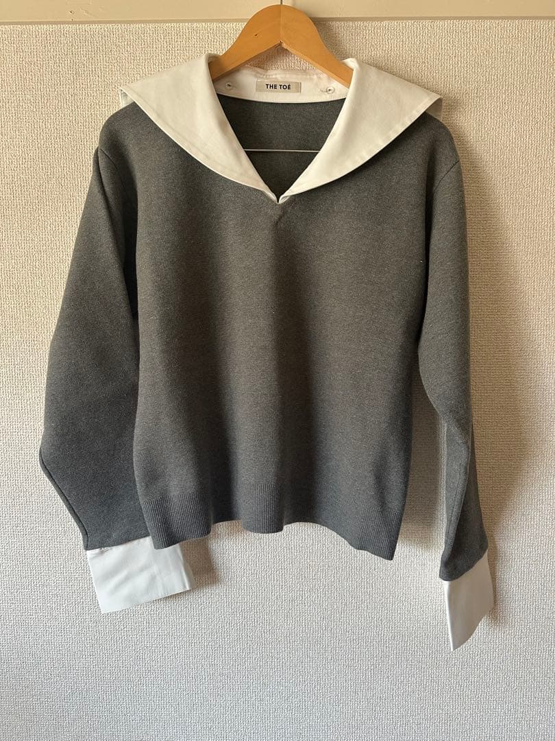 THE TOÉ THE TOE Cochem Sailor Top グレー