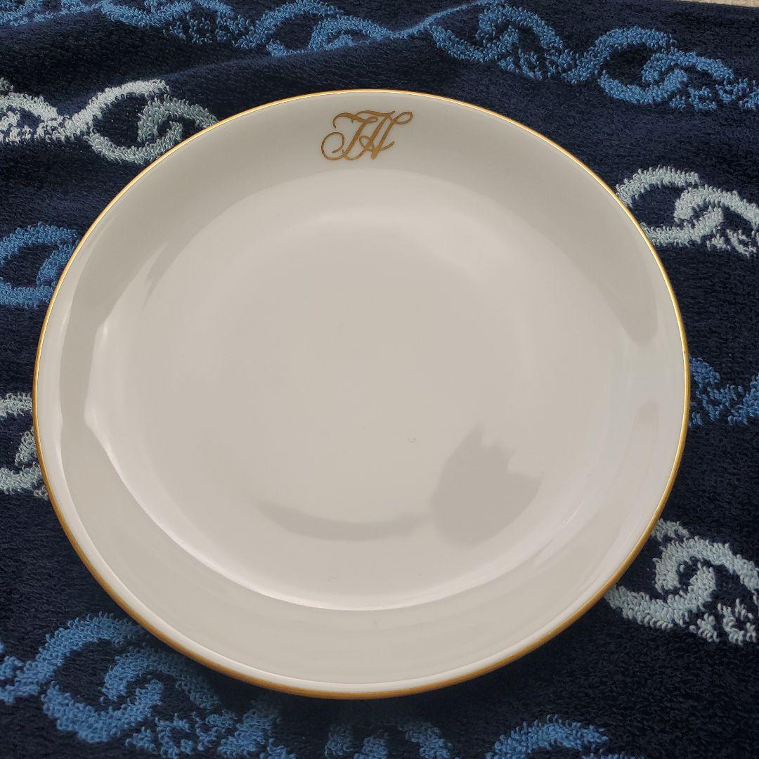 オールド大倉　大倉陶園　パン皿　プレート　OKURA 白磁　金彩