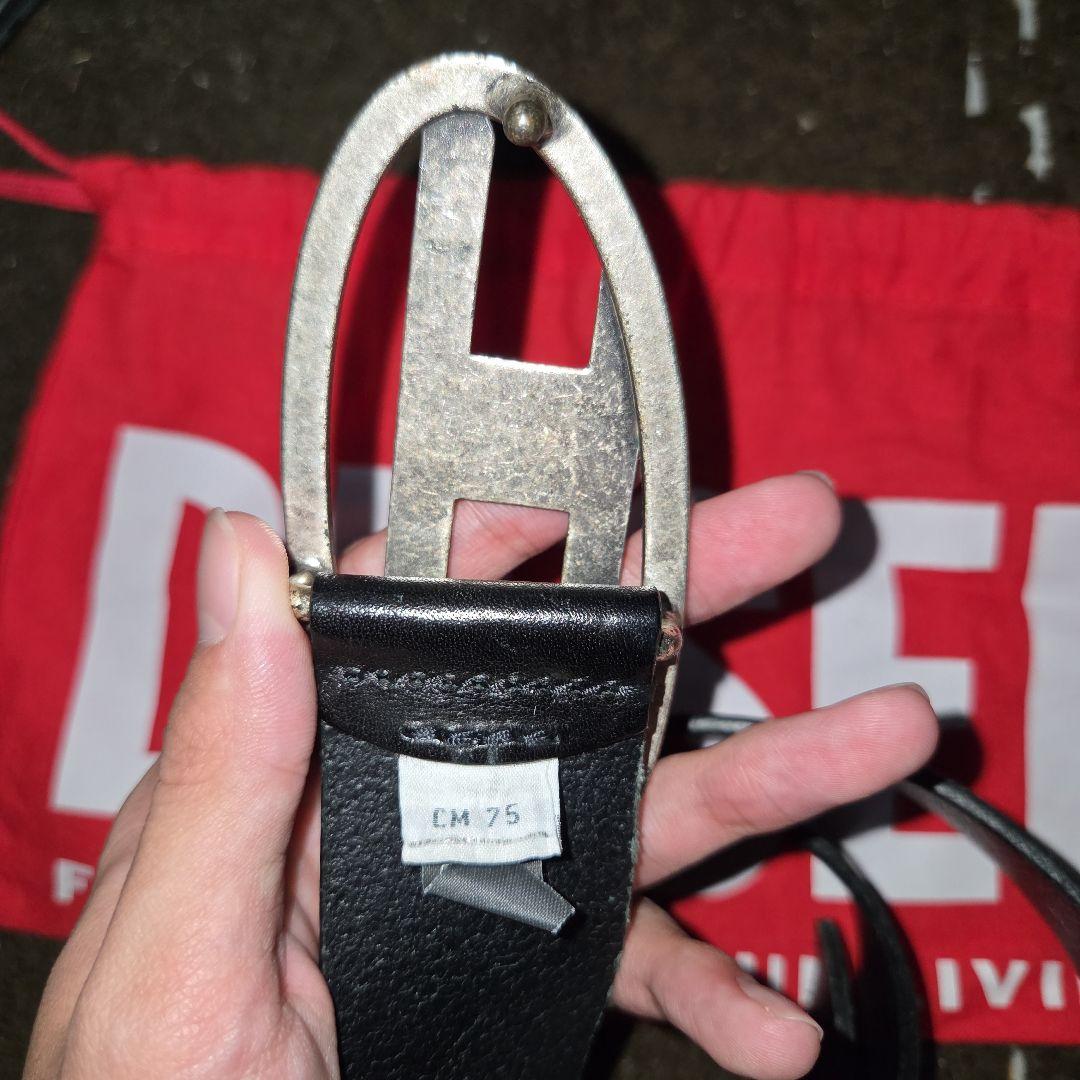 DIESEL 黒ベルト CM 75