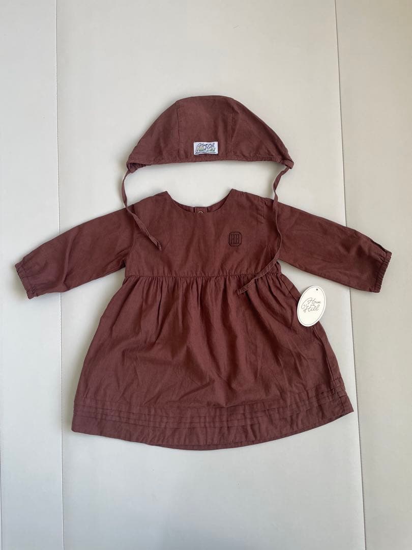 House on the Hill ブラウンワンピース&ボンネット