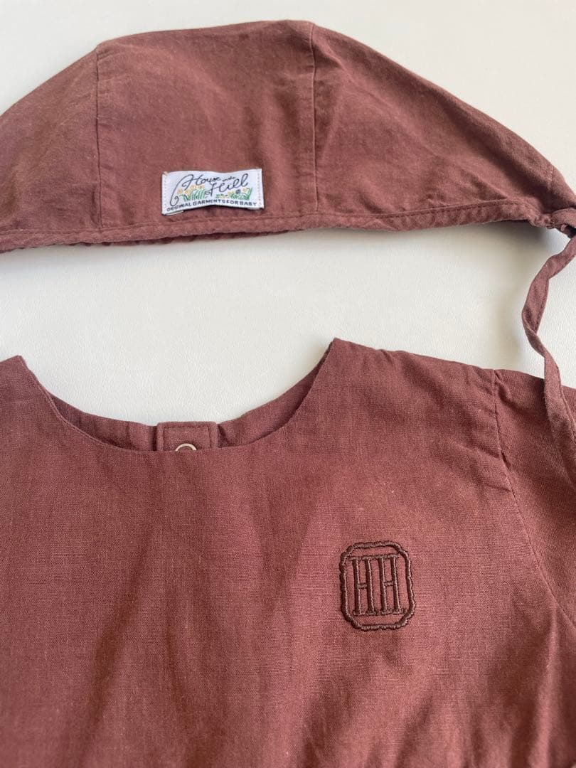 House on the Hill ブラウンワンピース&ボンネット